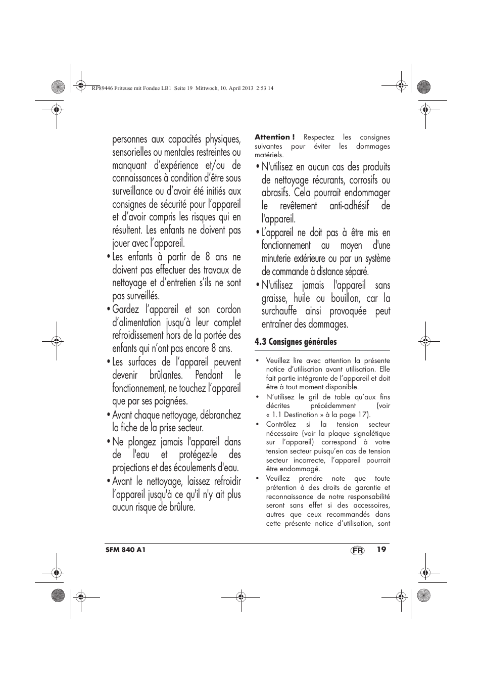 Silvercrest SFM 840 A1 User Manual | Page 21 / 74