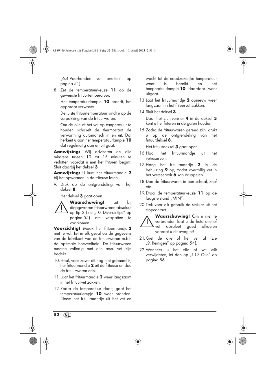 Silvercrest SFM 840 A1 User Manual | Page 54 / 74