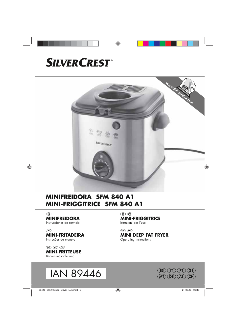 Silvercrest SFM 840 A1 User Manual | 74 pages