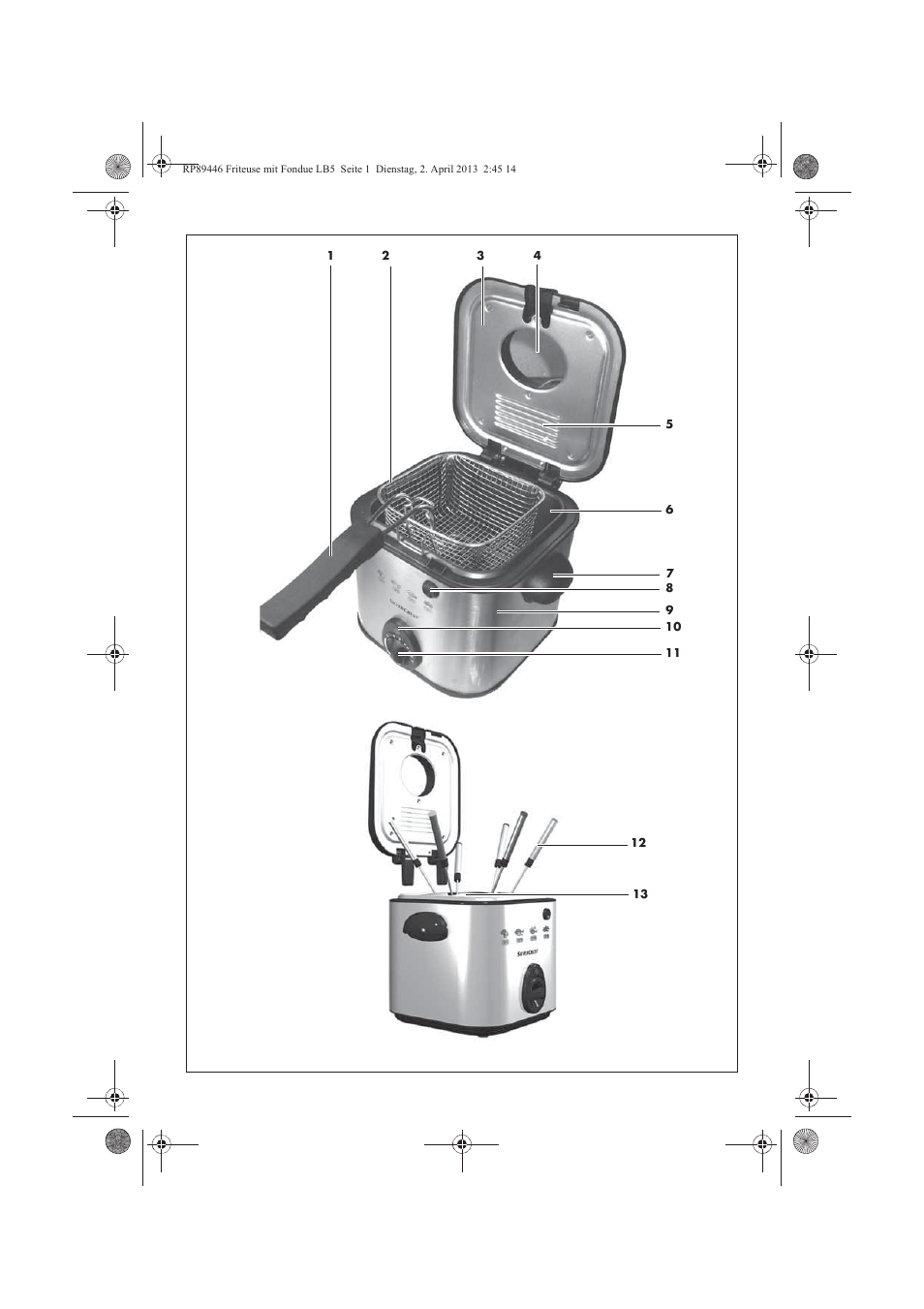 Silvercrest SFM 840 A1 User Manual | Page 3 / 74