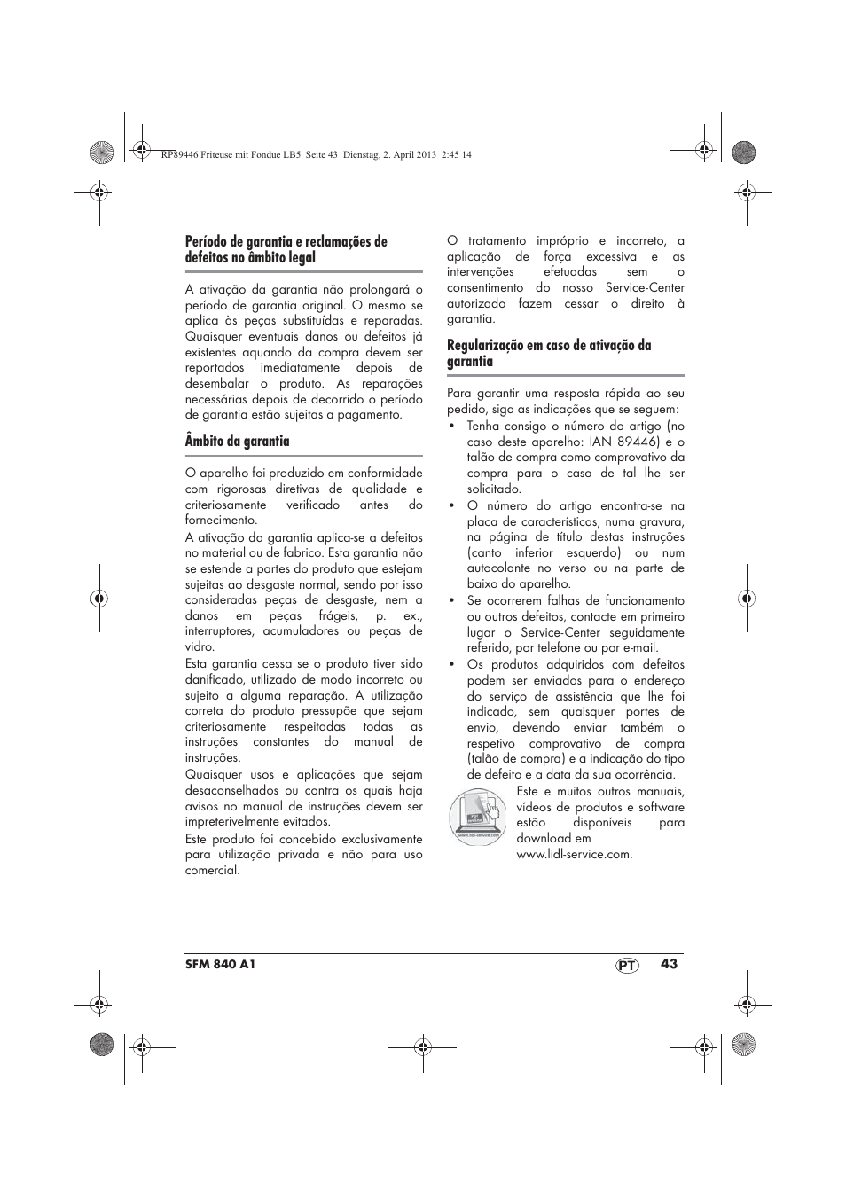 Silvercrest SFM 840 A1 User Manual | Page 45 / 74