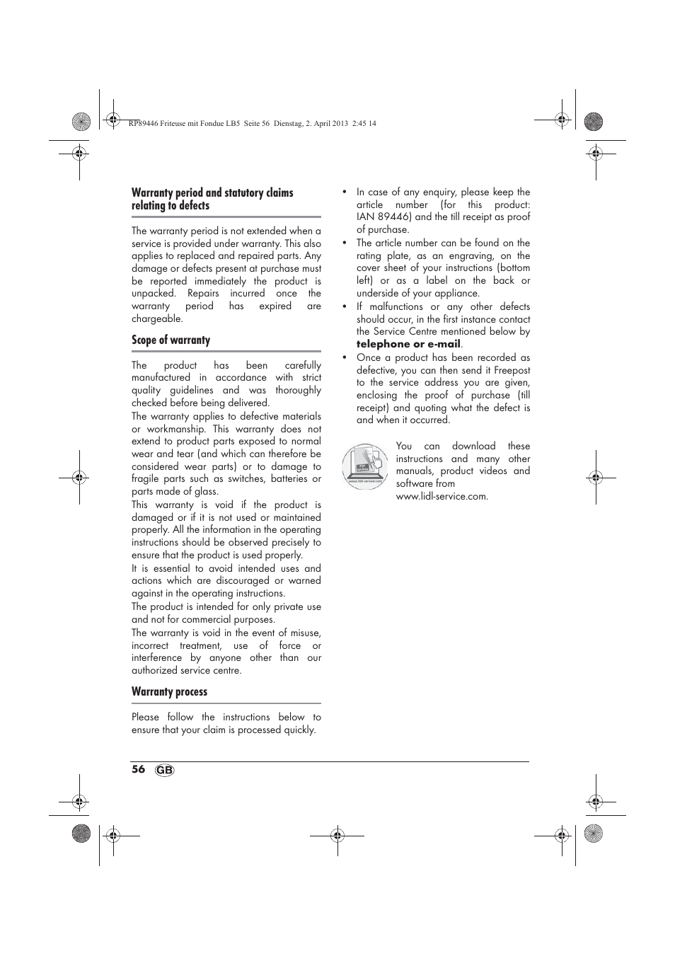 Silvercrest SFM 840 A1 User Manual | Page 58 / 74