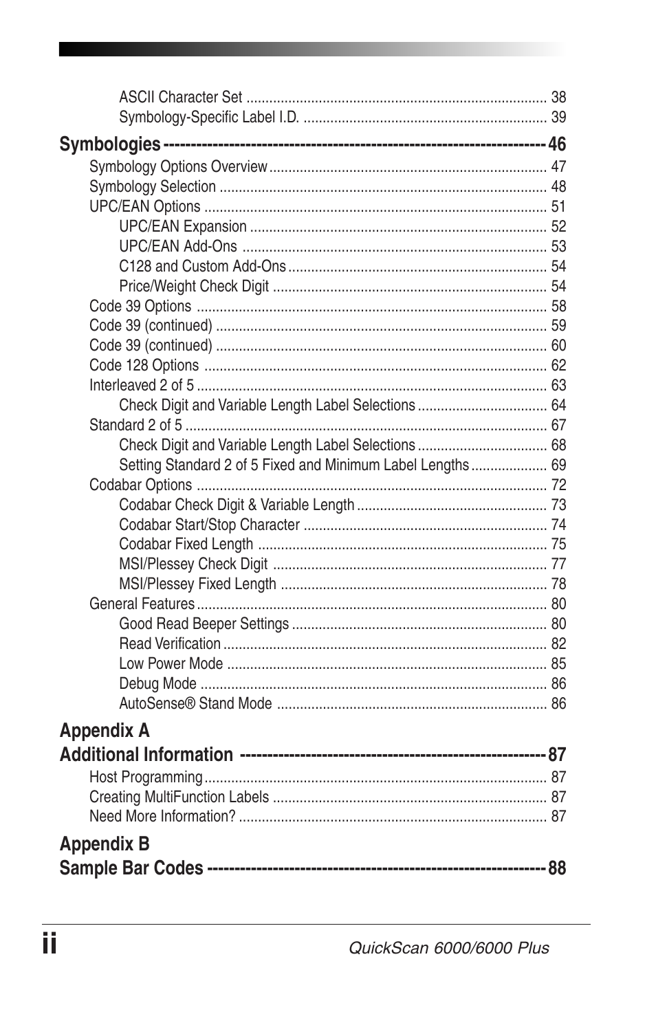 Changing interfaces | Datalogic Scanning QUICKSCAN 6000 User Manual | Page 4 / 104