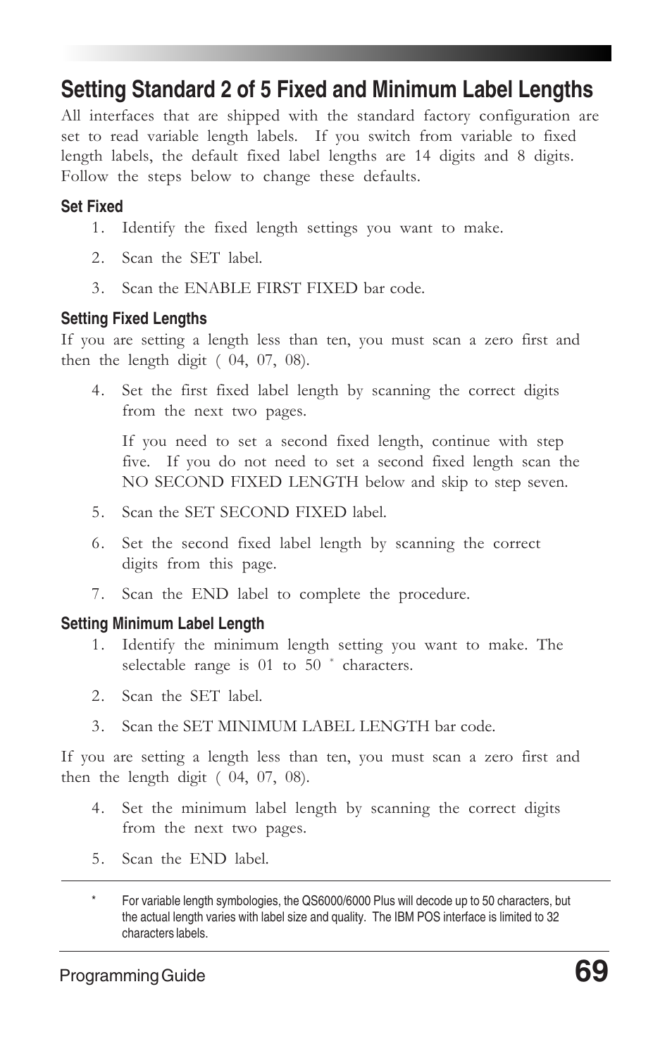 Datalogic Scanning QUICKSCAN 6000 User Manual | Page 73 / 104