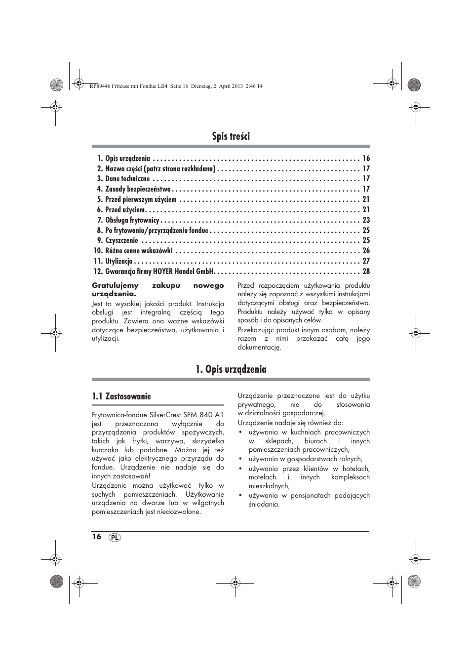 Silvercrest SFM 840 A1 User Manual | Page 18 / 98