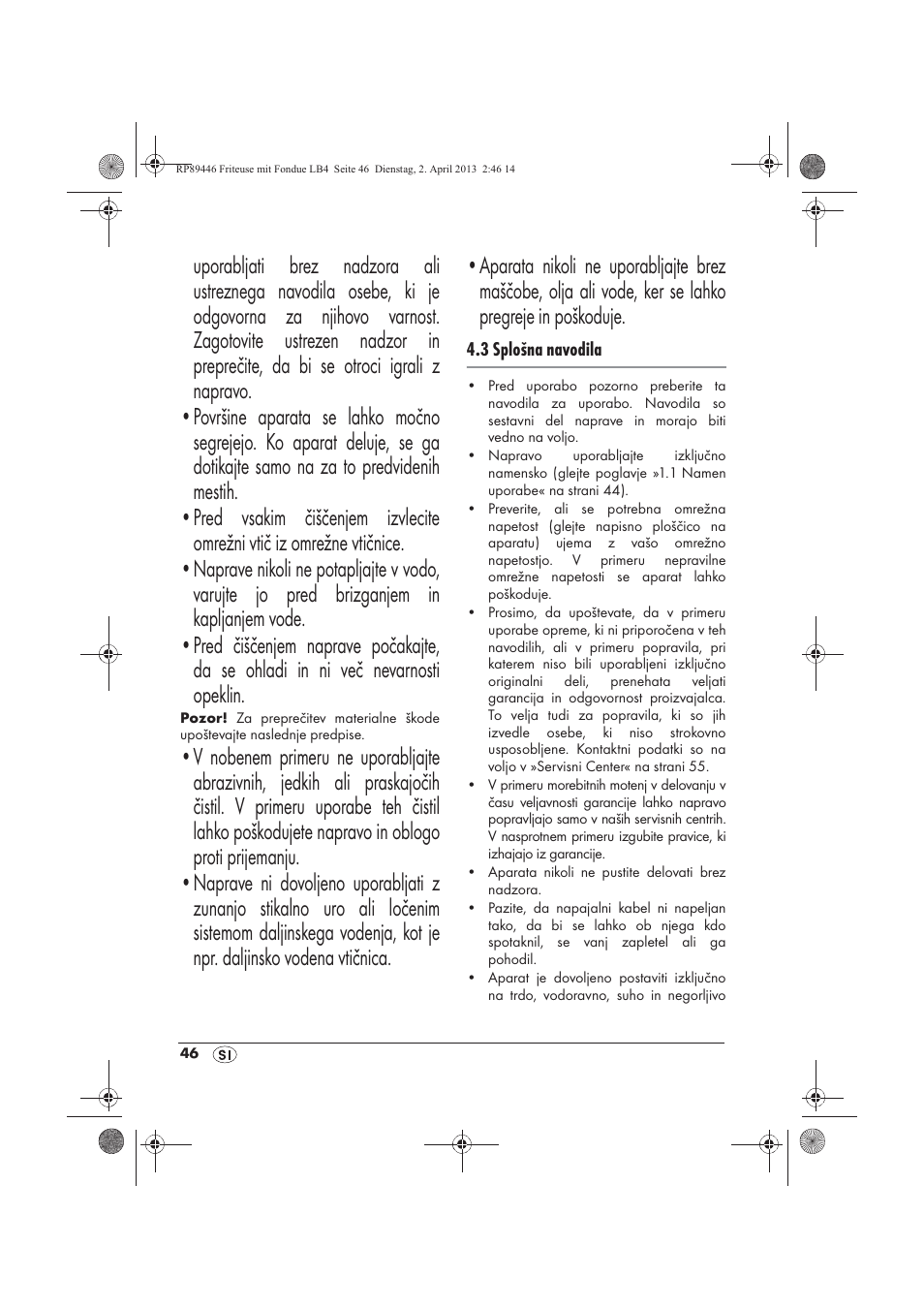 Silvercrest SFM 840 A1 User Manual | Page 48 / 98