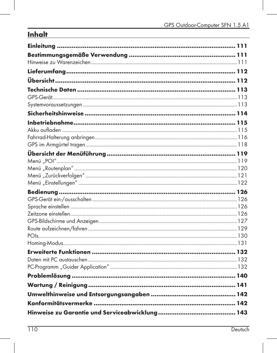 Inhalt | Silvercrest SFN 1.5 A1 User Manual | Page 112 / 147