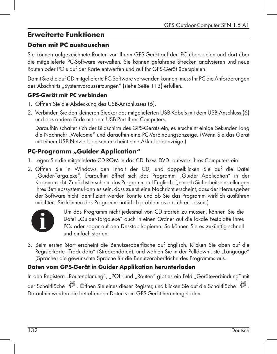 Erweiterte funktionen | Silvercrest SFN 1.5 A1 User Manual | Page 134 / 147