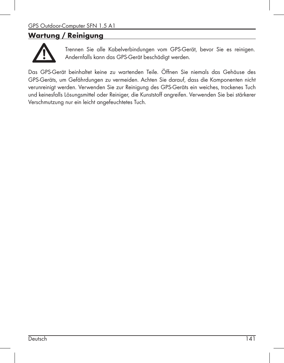 Wartung / reinigung | Silvercrest SFN 1.5 A1 User Manual | Page 143 / 147