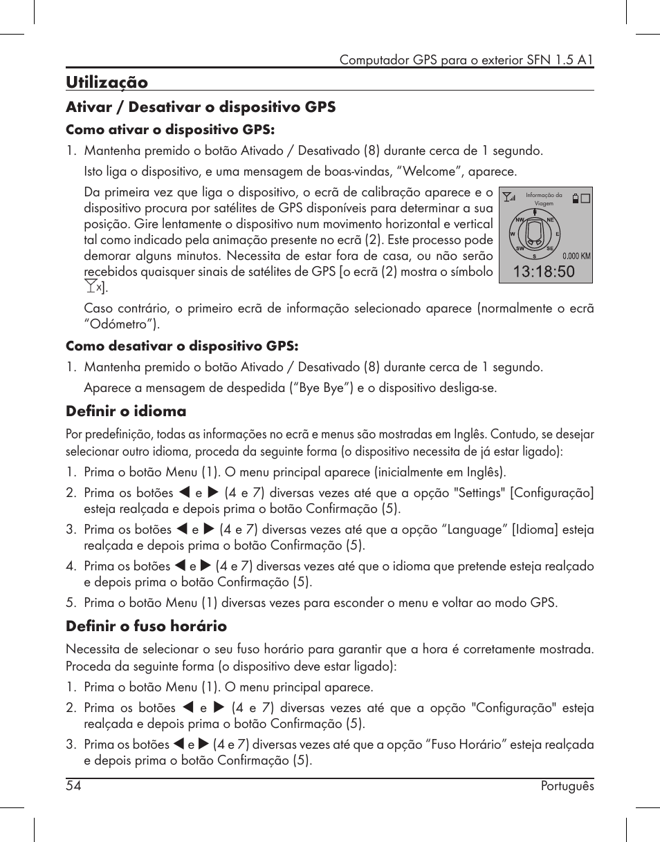 Utilização | Silvercrest SFN 1.5 A1 User Manual | Page 56 / 147