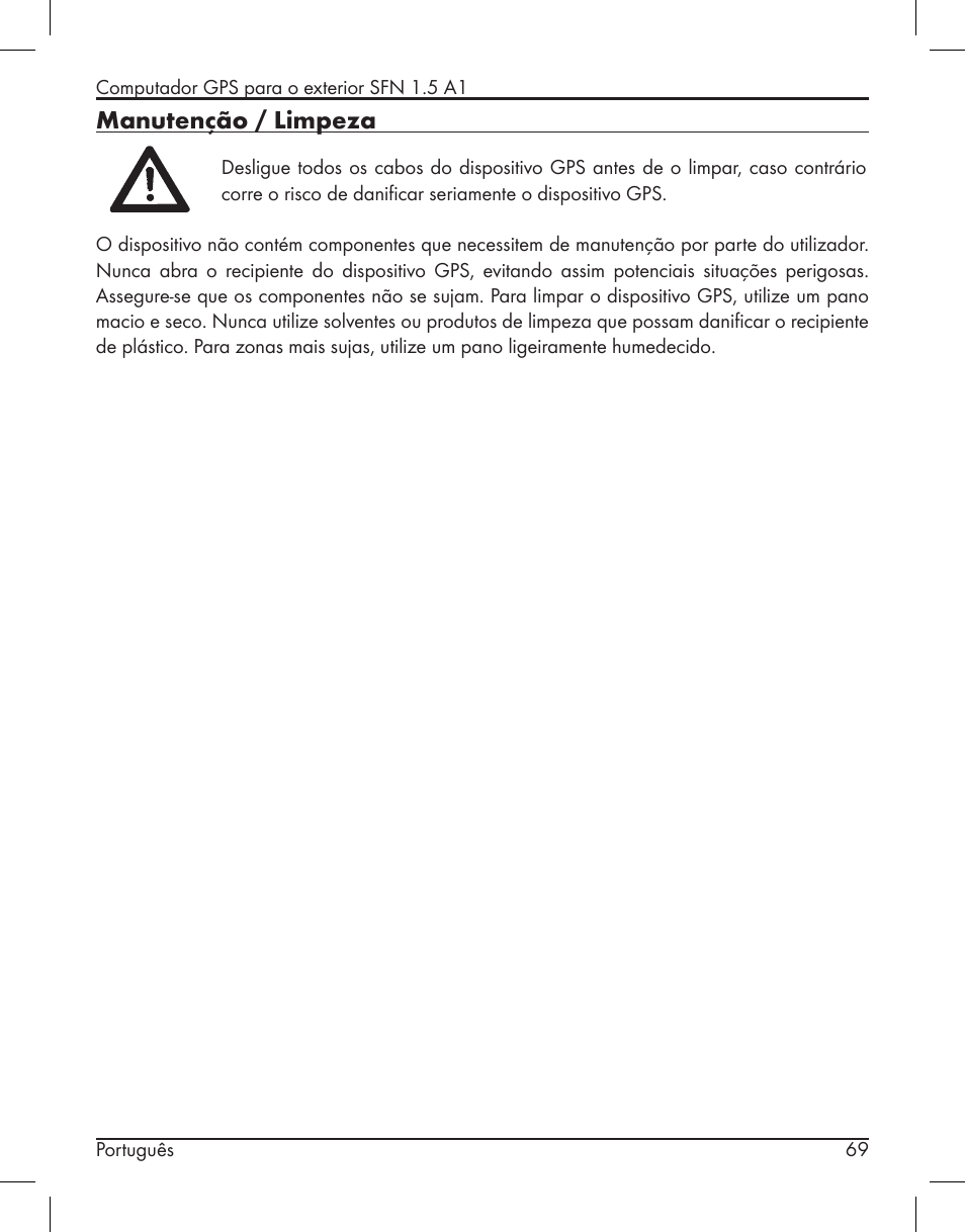 Manutenção / limpeza | Silvercrest SFN 1.5 A1 User Manual | Page 71 / 147