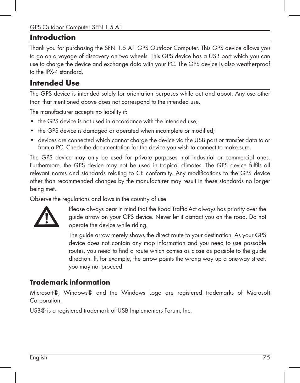 Introduction, Intended use | Silvercrest SFN 1.5 A1 User Manual | Page 77 / 147