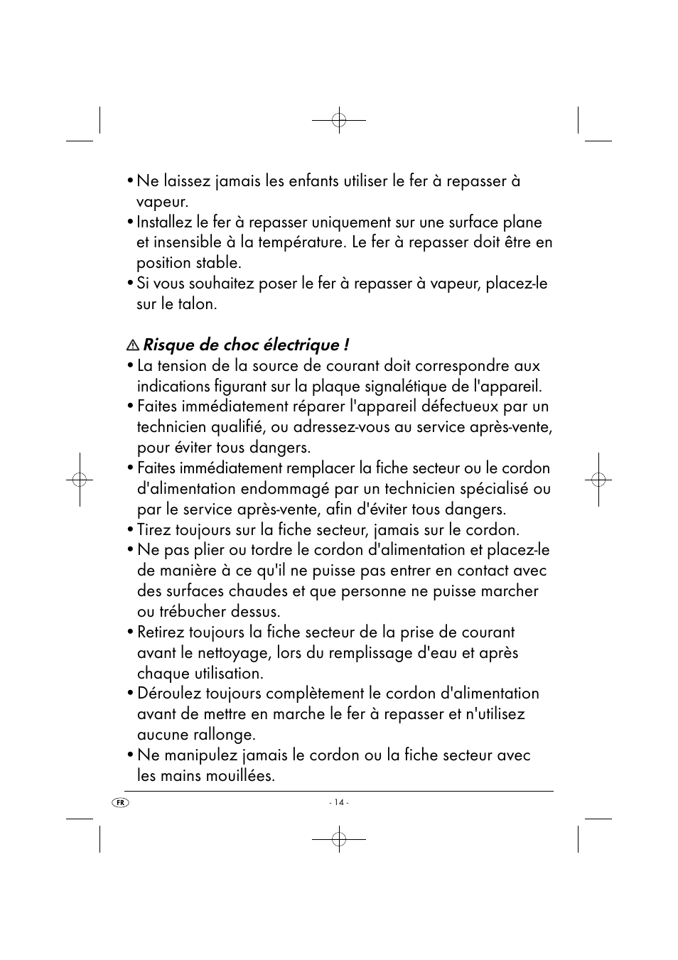 Risque de choc électrique | Silvercrest SDB 2200 C1 User Manual | Page 17 / 44