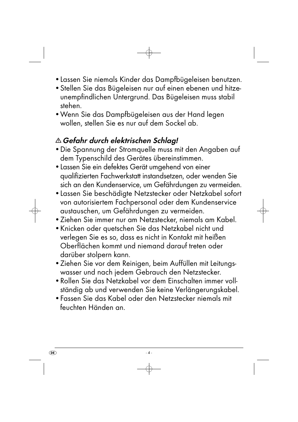 Gefahr durch elektrischen schlag | Silvercrest SDB 2200 C1 User Manual | Page 7 / 44