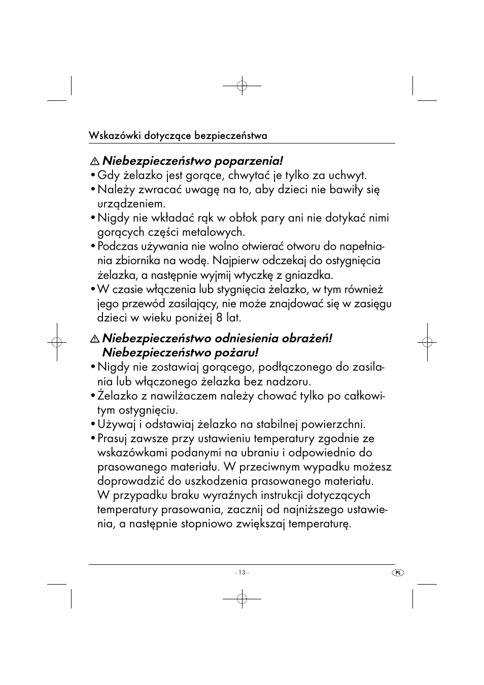 Niebezpieczeństwo poparzenia | Silvercrest SDB 2200 C1 User Manual | Page 16 / 74