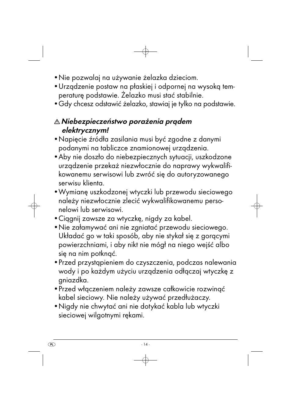 Niebezpieczeństwo porażenia prądem elektrycznym | Silvercrest SDB 2200 C1 User Manual | Page 17 / 74
