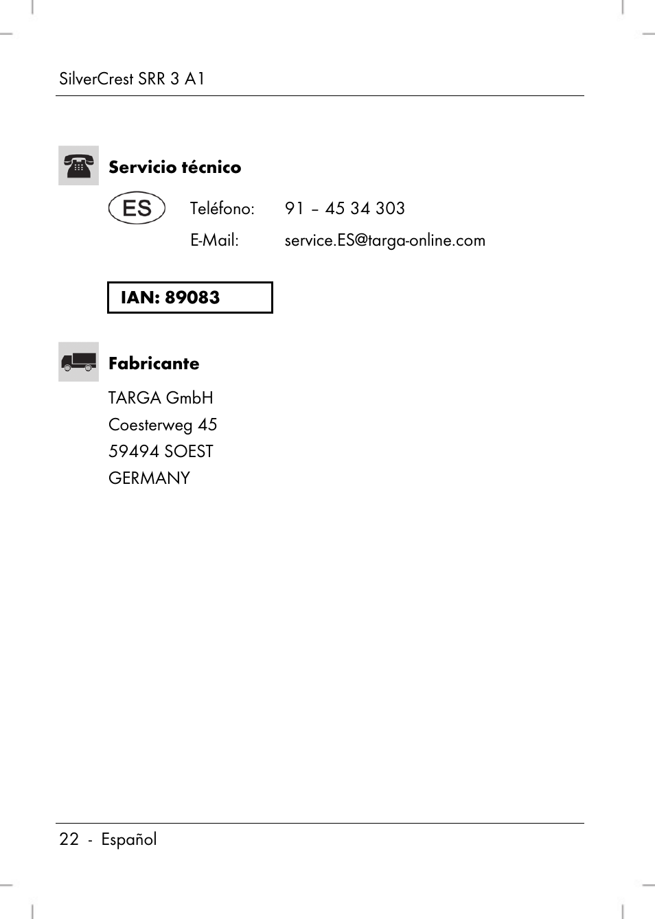 Silvercrest SRR 3 A1 User Manual | Page 24 / 110