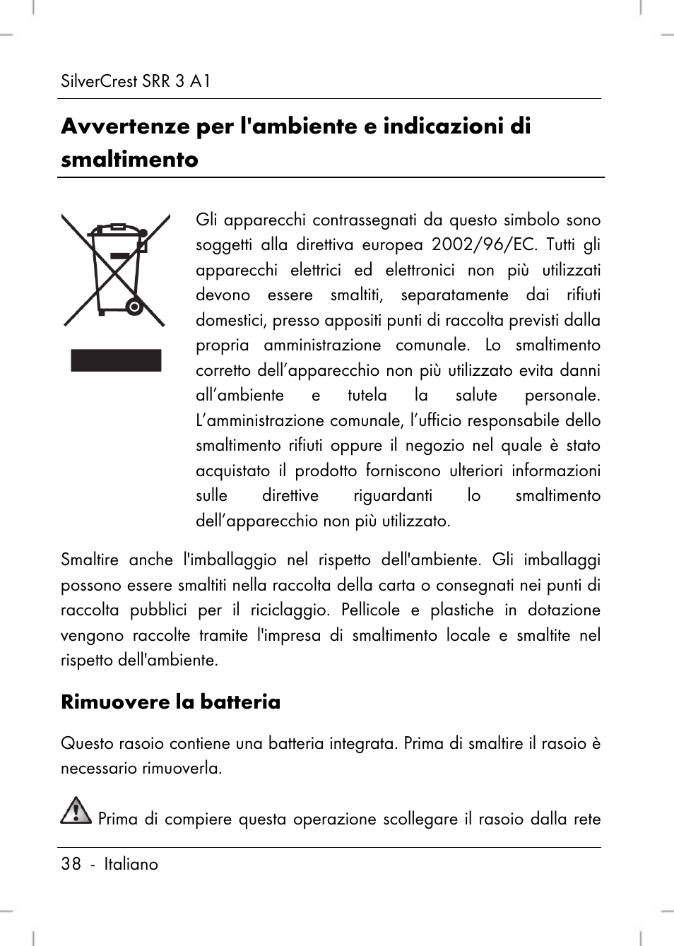 Silvercrest SRR 3 A1 User Manual | Page 40 / 110