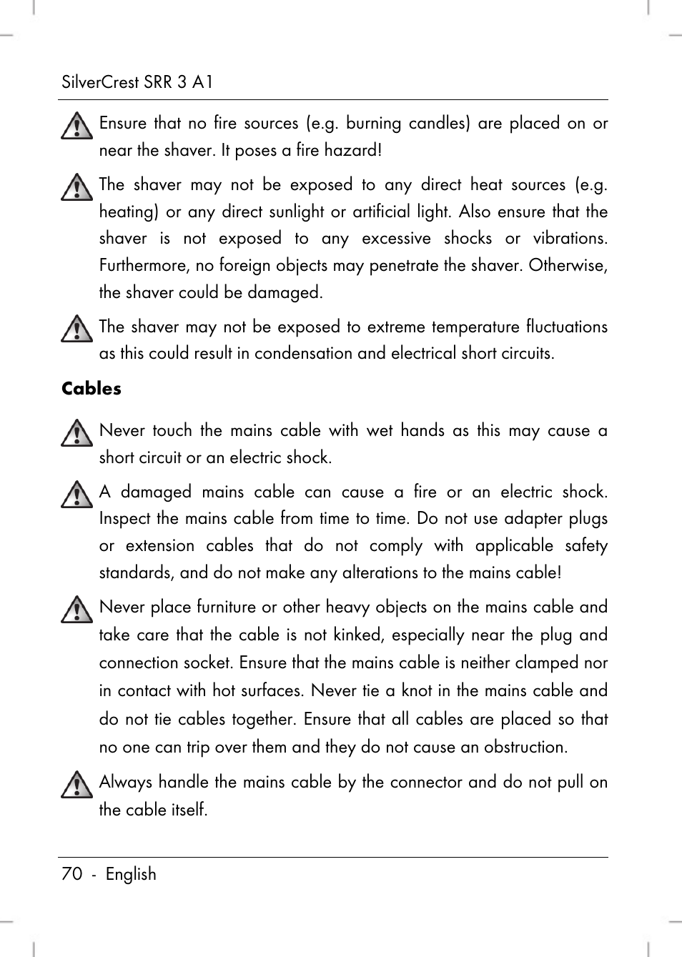Silvercrest SRR 3 A1 User Manual | Page 72 / 110
