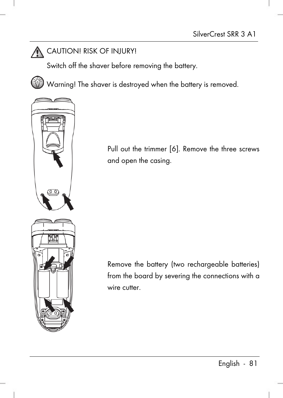 Silvercrest SRR 3 A1 User Manual | Page 83 / 110