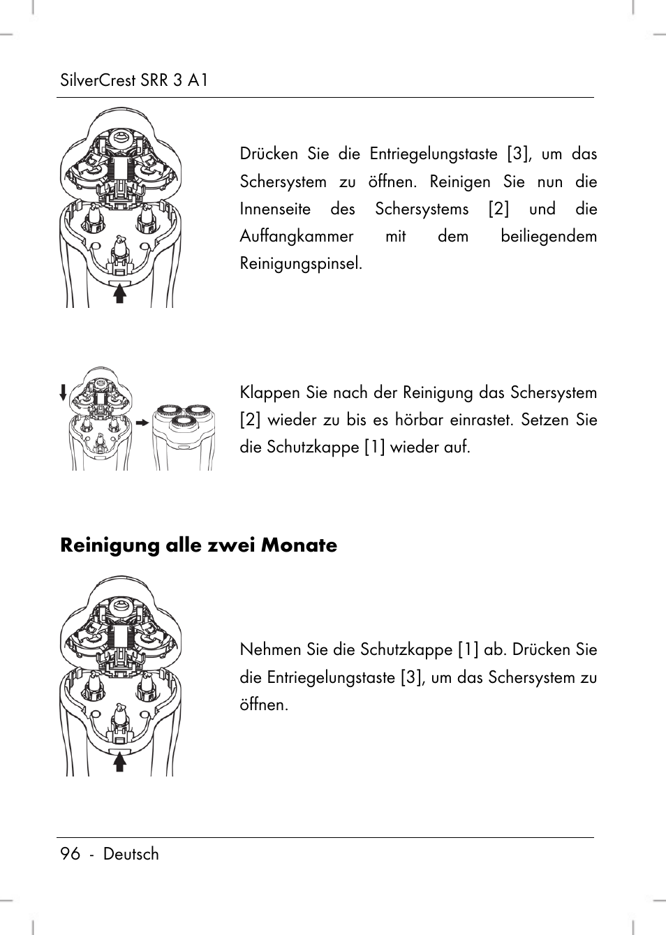 Reinigung alle zwei monate | Silvercrest SRR 3 A1 User Manual | Page 98 / 110