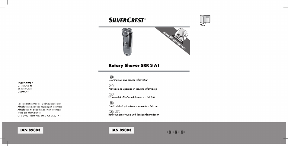 Silvercrest SRR 3 A1 User Manual | 110 pages