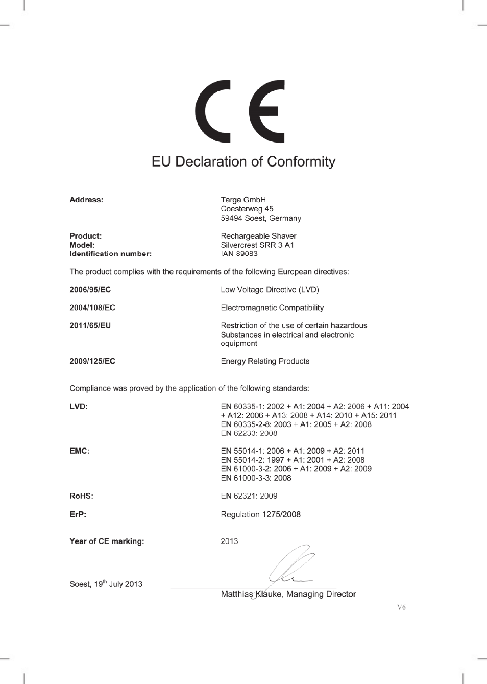 Silvercrest SRR 3 A1 User Manual | Page 110 / 110