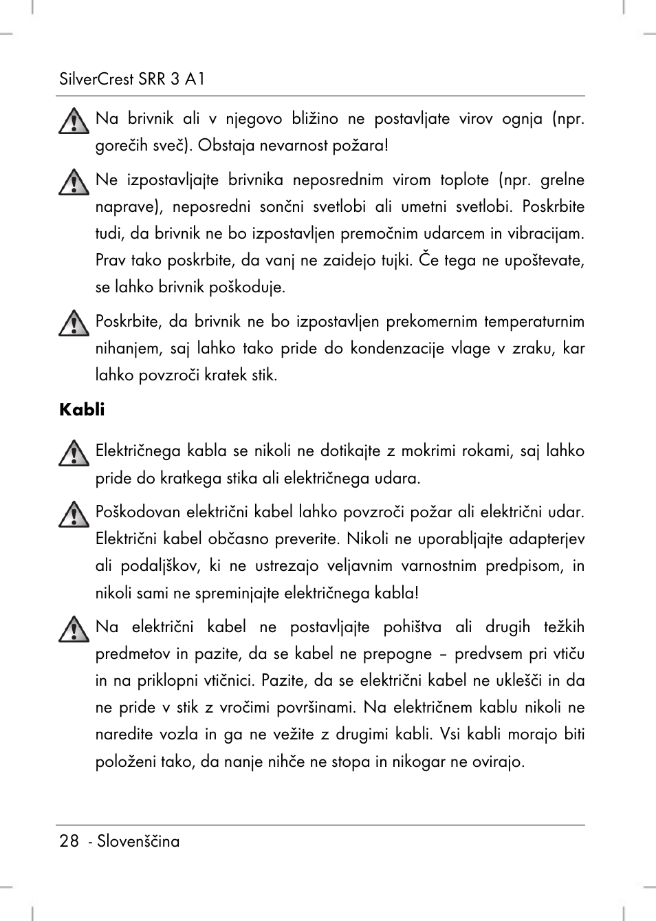 Silvercrest SRR 3 A1 User Manual | Page 30 / 110