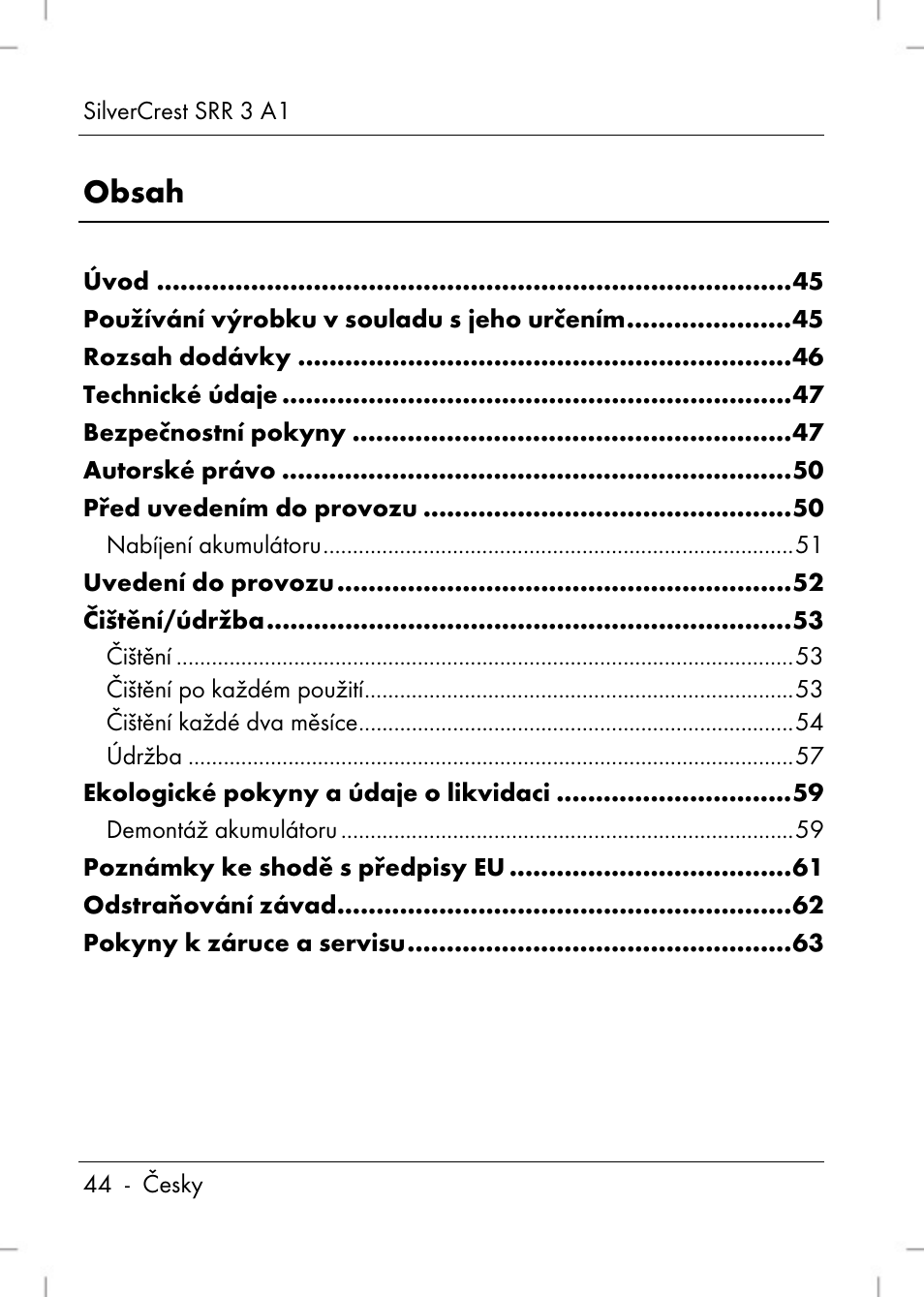 Silvercrest SRR 3 A1 User Manual | Page 46 / 110