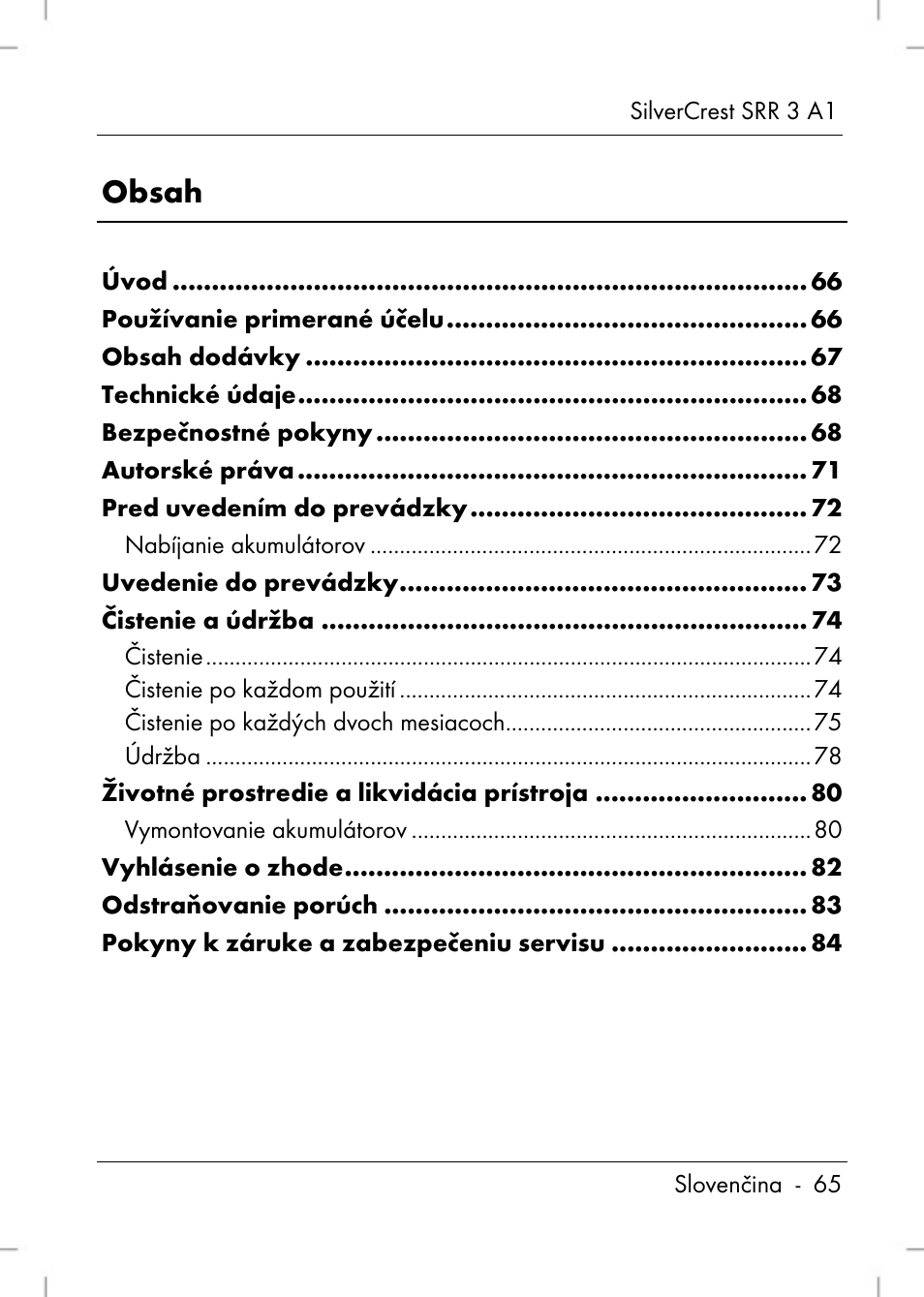 Silvercrest SRR 3 A1 User Manual | Page 67 / 110