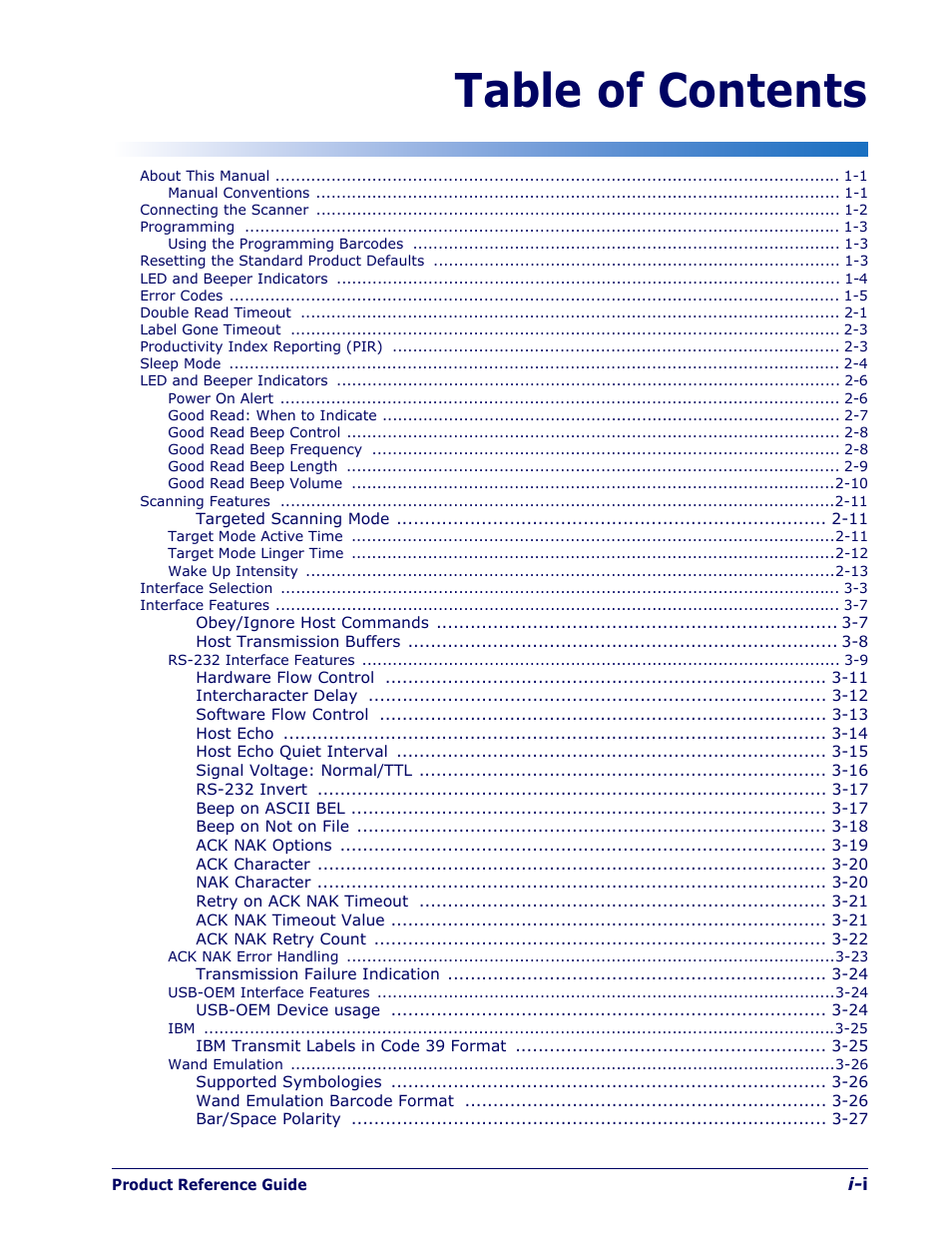 Datalogic Scanning 1000I User Manual | Page 3 / 176