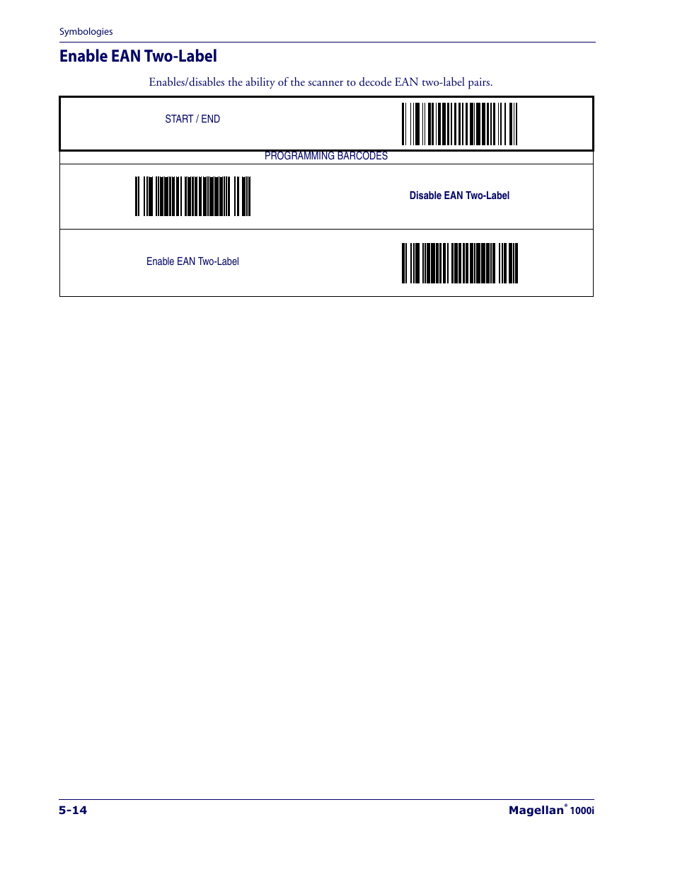 Enable ean two-label, Enable ean two-label -14 | Datalogic Scanning 1000I User Manual | Page 90 / 176