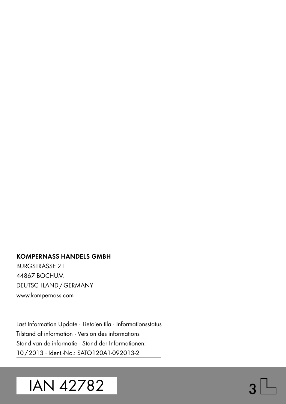 Silvercrest SATO 120 A1 User Manual | Page 101 / 101