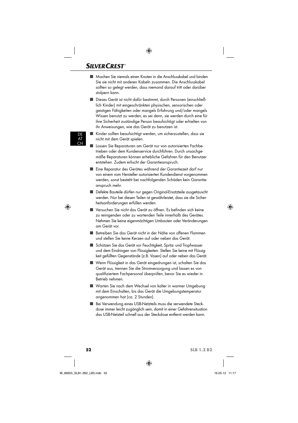 Silvercrest SLB 1.2 B2 User Manual | Page 55 / 64