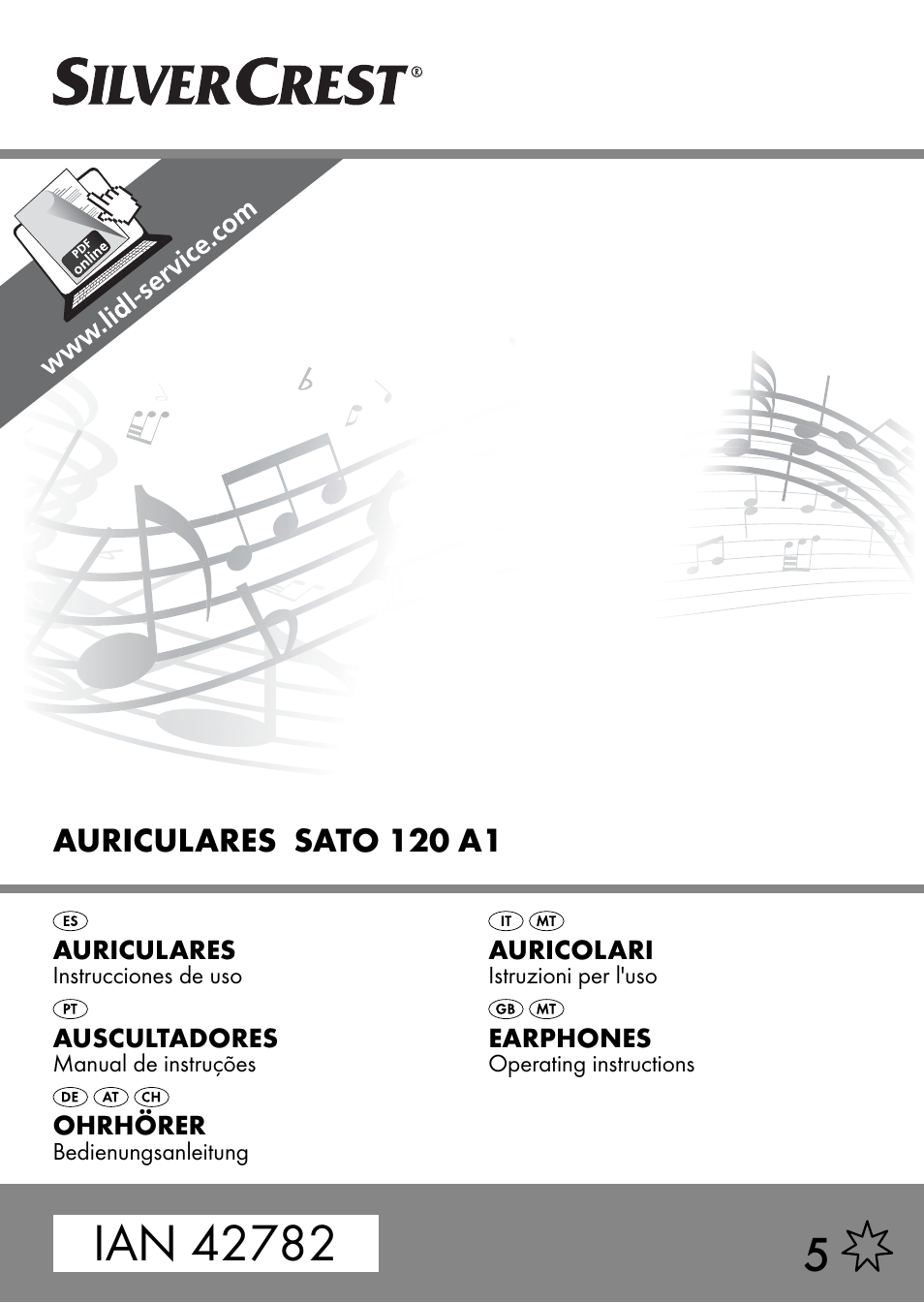 Silvercrest SATO 120 A1 User Manual | 73 pages