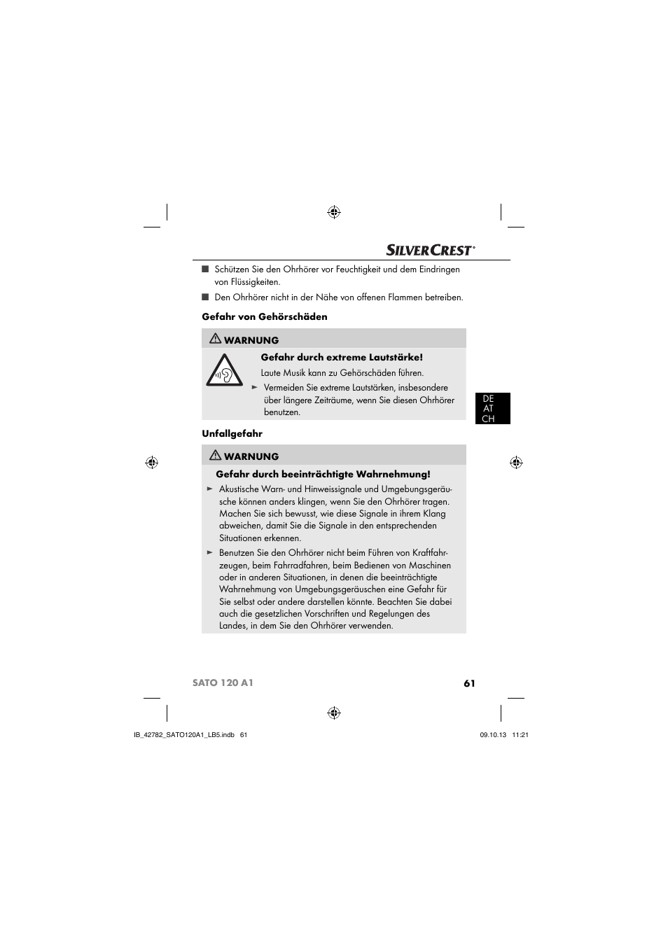 Silvercrest SATO 120 A1 User Manual | Page 64 / 73