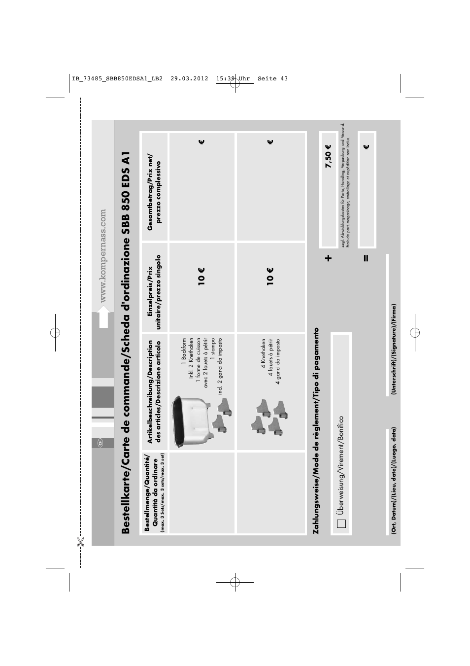 Silvercrest SBB 850 EDS A1 User Manual | Page 45 / 66