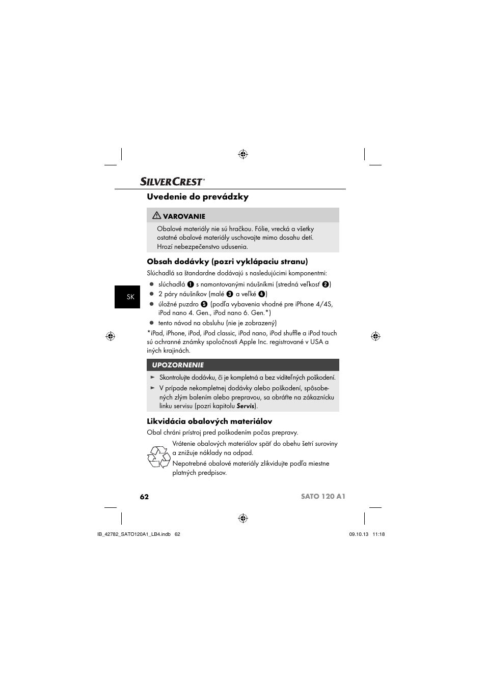 Silvercrest SATO 120 A1 User Manual | Page 65 / 87