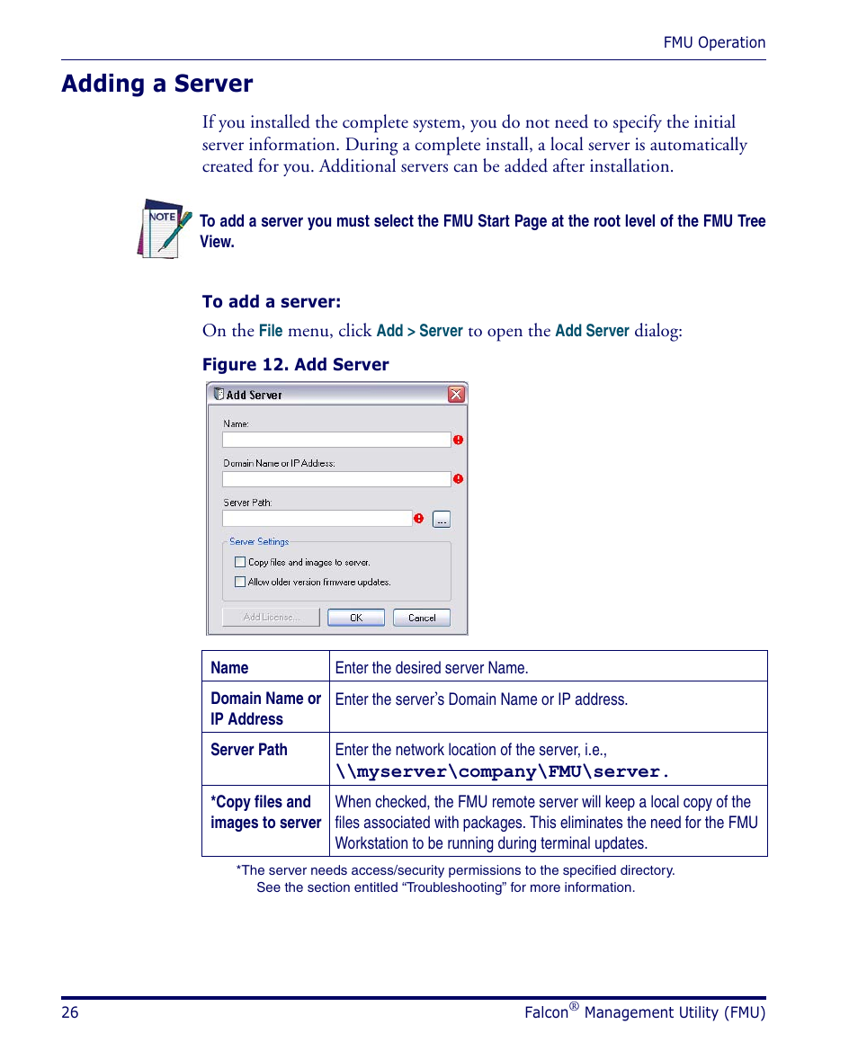 Adding a server | Datalogic Scanning PDA User Manual | Page 38 / 100