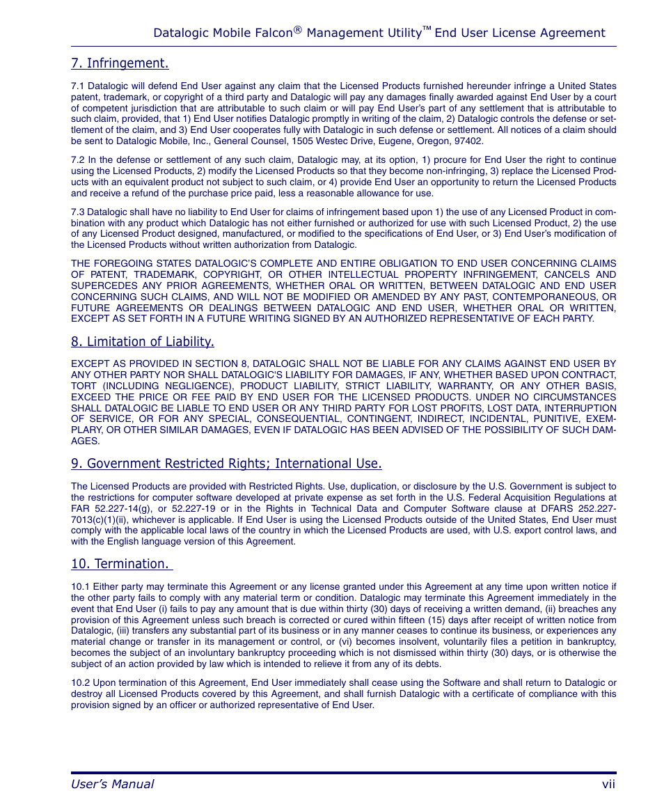 Datalogic Scanning PDA User Manual | Page 9 / 100