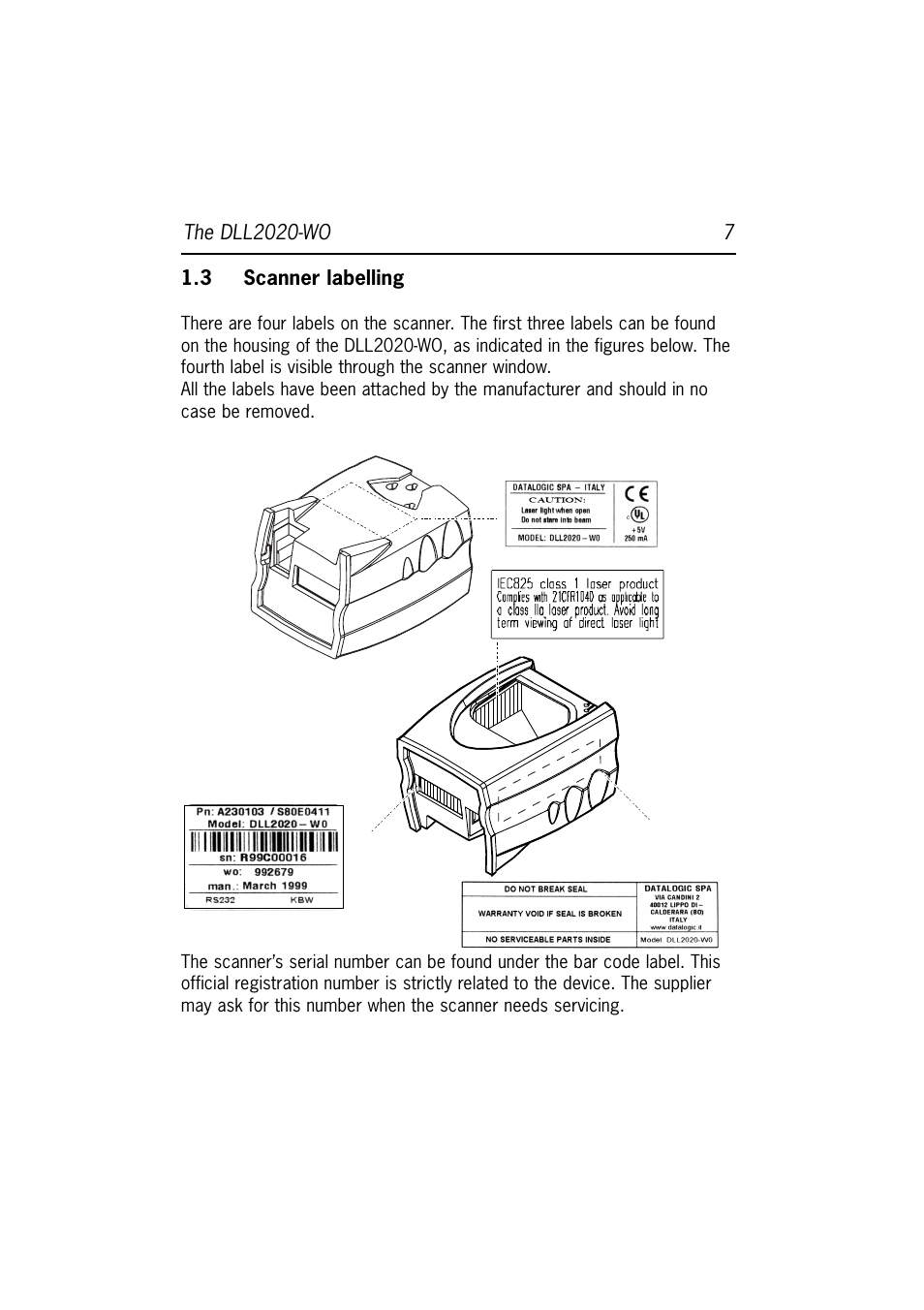 Datalogic Scanning DLL2020-WO User Manual | Page 11 / 30
