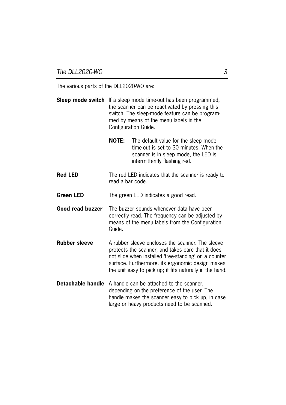 Datalogic Scanning DLL2020-WO User Manual | Page 7 / 30