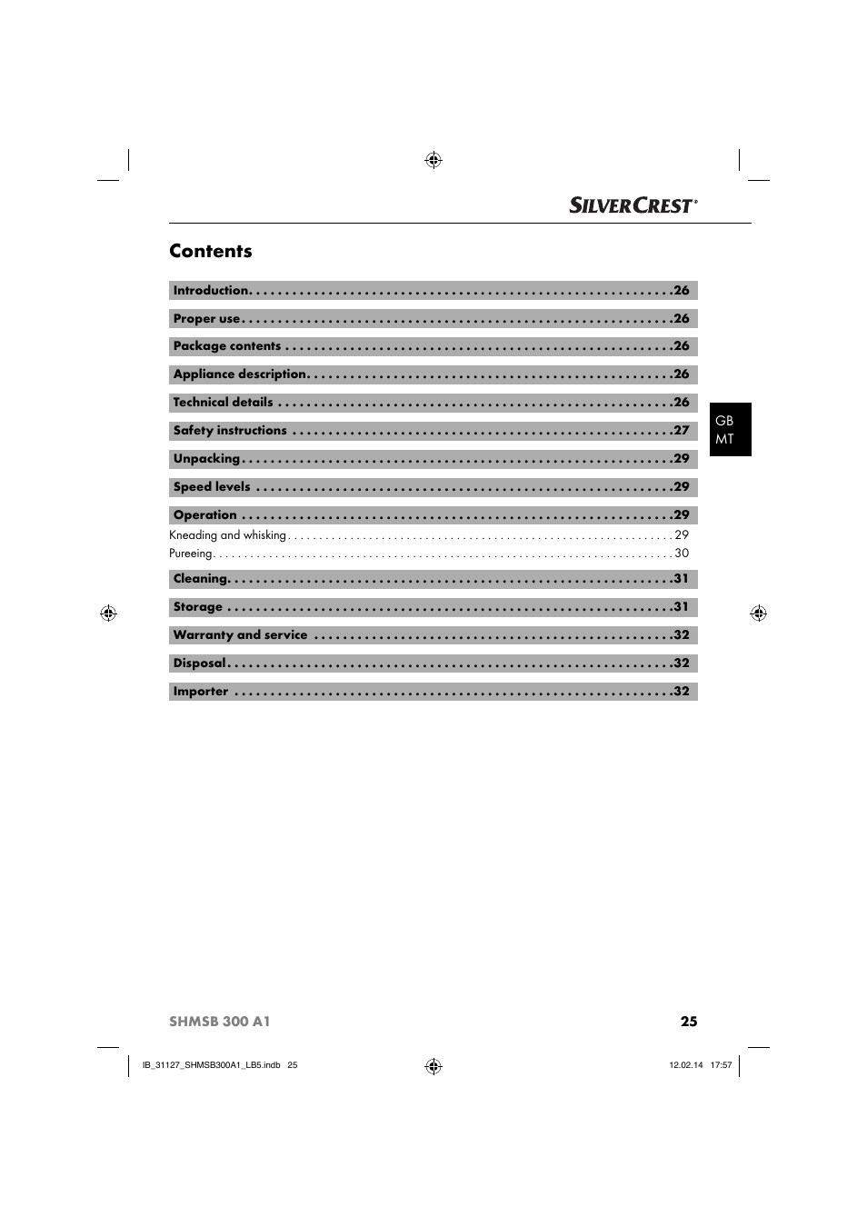 Silvercrest SHMSB 300 A1 User Manual | Page 28 / 44