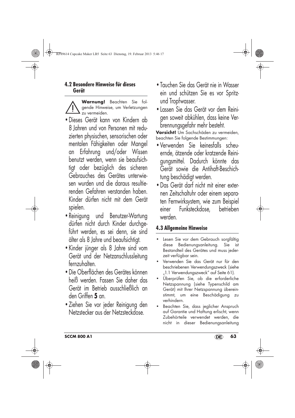 Silvercrest SCCM 800 A1 User Manual | Page 65 / 78