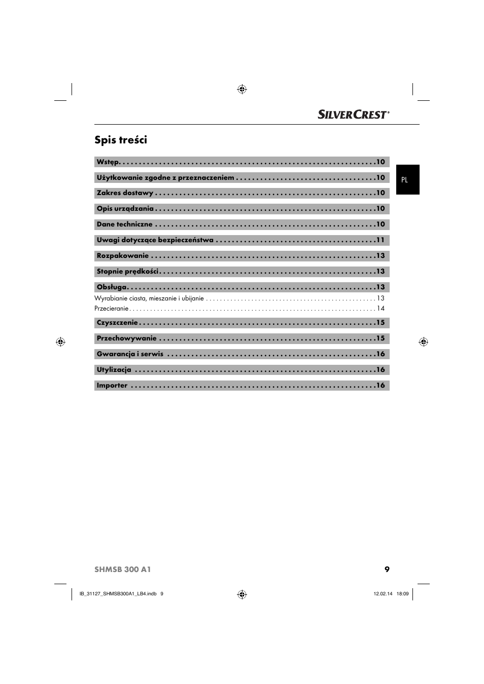 Silvercrest SHMSB 300 A1 User Manual | Page 12 / 60