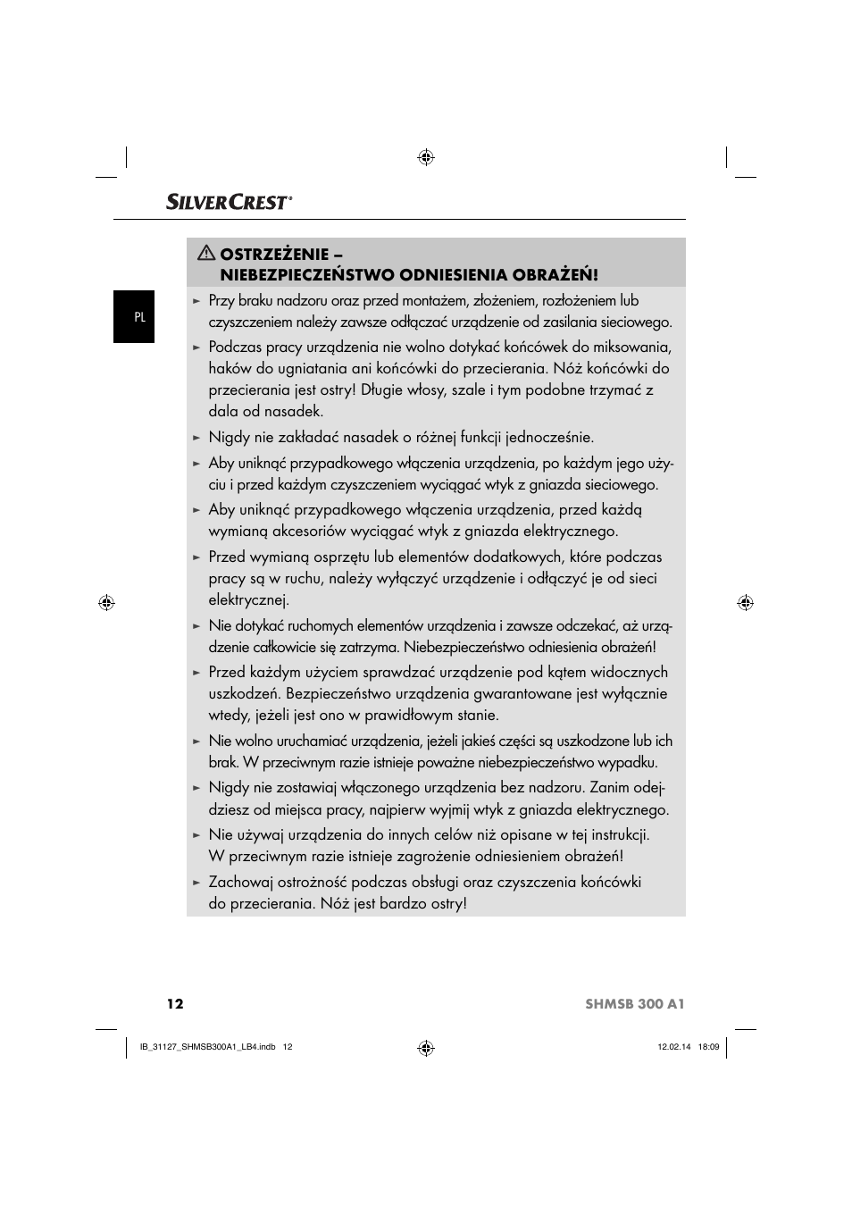 Silvercrest SHMSB 300 A1 User Manual | Page 15 / 60