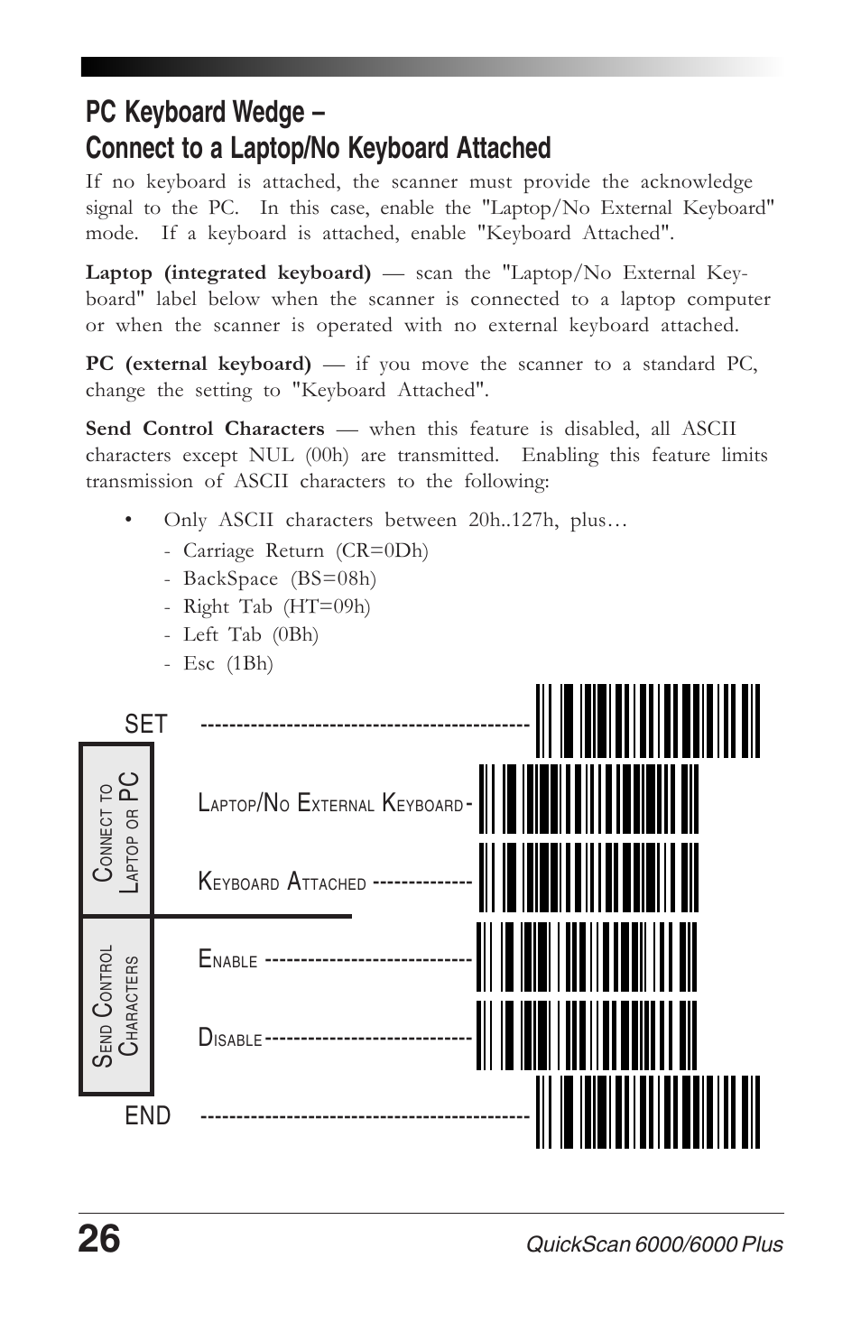 Pc s | Datalogic Scanning 6000 User Manual | Page 30 / 104