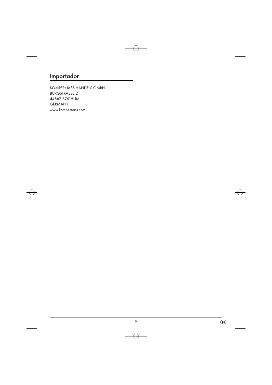 Importador | Silvercrest SPM 2000 A2 User Manual | Page 12 / 51
