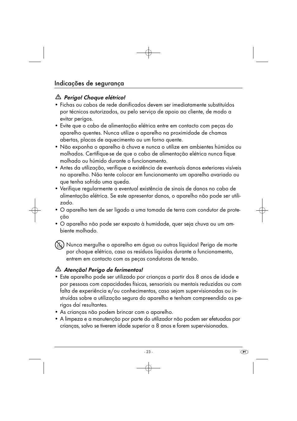 Indicações de segurança | Silvercrest SPM 2000 A2 User Manual | Page 26 / 51