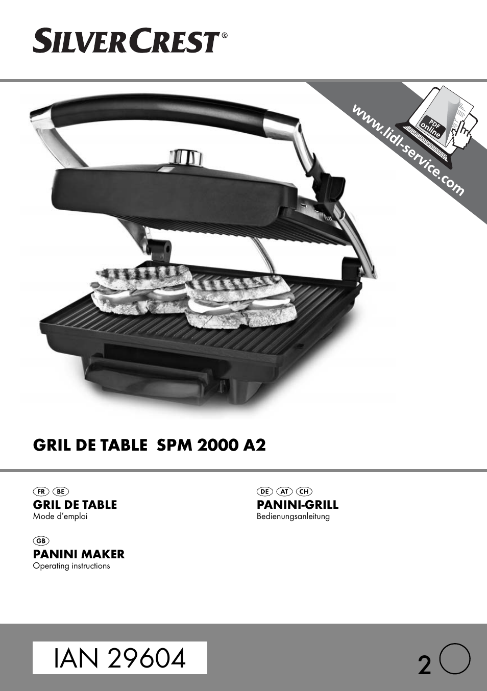 Silvercrest SPM 2000 A2 User Manual | 32 pages